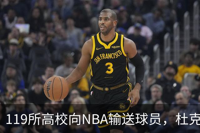 119所高校向NBA输送球员，杜克与肯塔基各26人并列第一